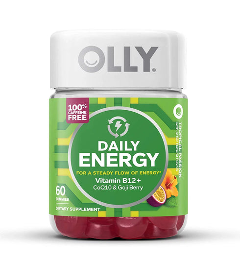 OLLY Daily Energy Gummy Chewable 60 Gummy Supplement