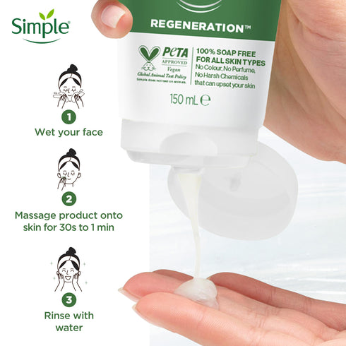 Simple Triple Age-Resisting Facial Wash Kit