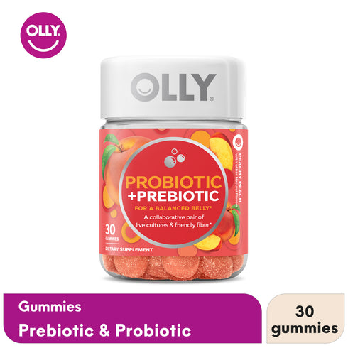 OLLY Prebiotic + Probiotic Chewable 30 Gummy Supplement