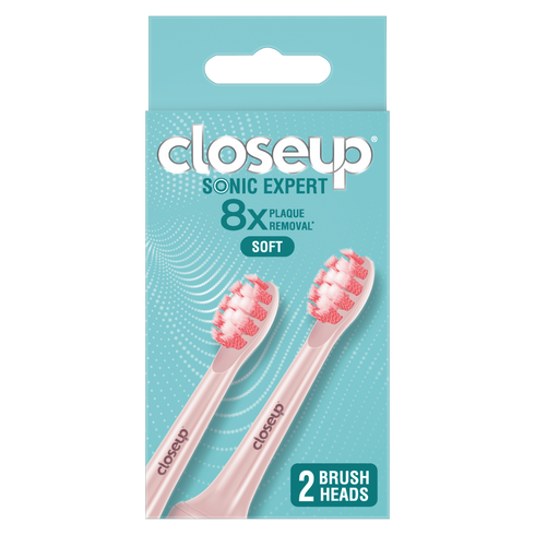 CLOSE UP SONIC EXPERT TOOTHBRUSH ELECTRIC PINK REFILL