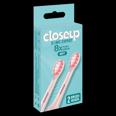 CLOSE UP SONIC EXPERT TOOTHBRUSH ELECTRIC PINK REFILL
