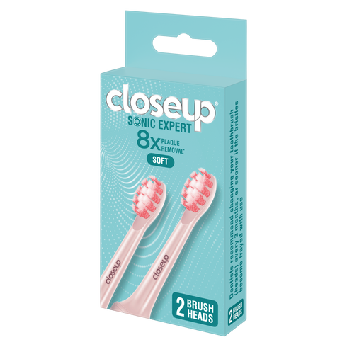 CLOSE UP SONIC EXPERT TOOTHBRUSH ELECTRIC PINK REFILL