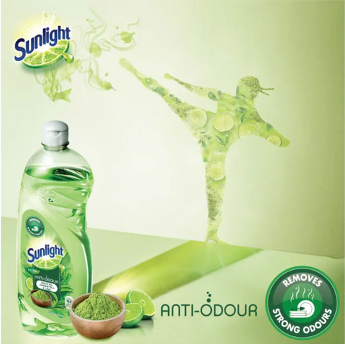 Sunlight Dishwashing Liquid (Anti-odour), 800ml