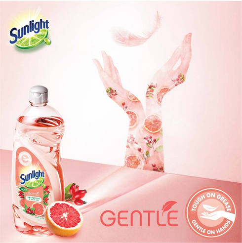Sunlight Dishwashing Liquid (Gentle), 800ml