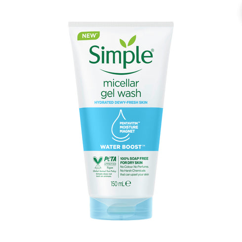 Simple Water Boost Micellar Facial Gel Wash 150ml