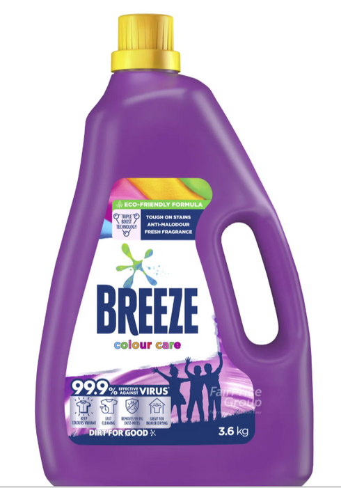 Breeze 99.9% Anti-Virus Laundry Detergent Liquid 3.6kg