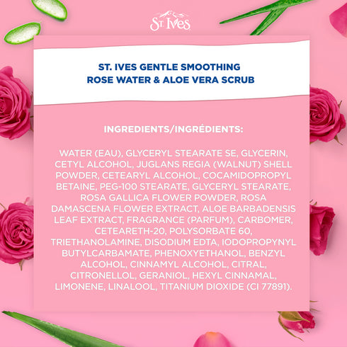 ST IVES Face Scrub Rose Water & Aloe Vera 90G