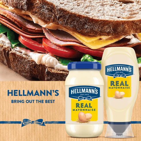HELLMANN'S MAYONNAISE JAR REAL 400G