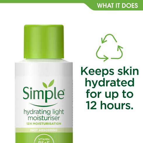 SIMPLE KIND TO SKIN HYDRATING LIGHT MOISTURISER 50ML