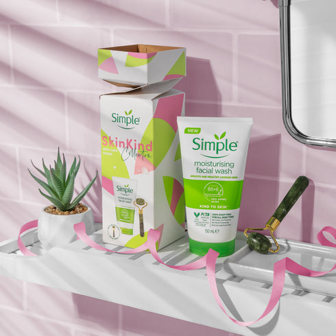 Simple Skin Kind Face Wash & Roller Gift Set