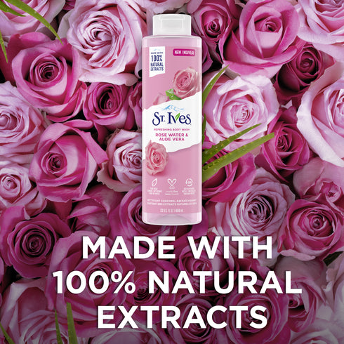 St. Ives Body Wash Rose & Aloe Vera 22oz