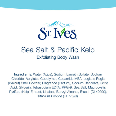 ST IVES BODY WASH SEA SALT & PACIFIC KELP 16OZ