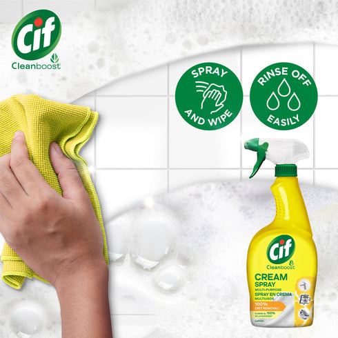 CIF CREAM SPRAY MULTIPURPOSE LEMON 650ML