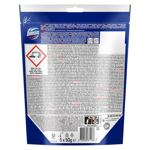 Domestos Power 5 Toilet Rimblock - Lime 5x50g