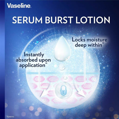 Vaseline Healthy Bright Gluta-Hya Serum Burst Lotion Overnight Radiance Repair 200ml