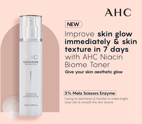 AHC Niacin Biome Mela Scissors Toner (For Bright & Clean Skin) 120ml