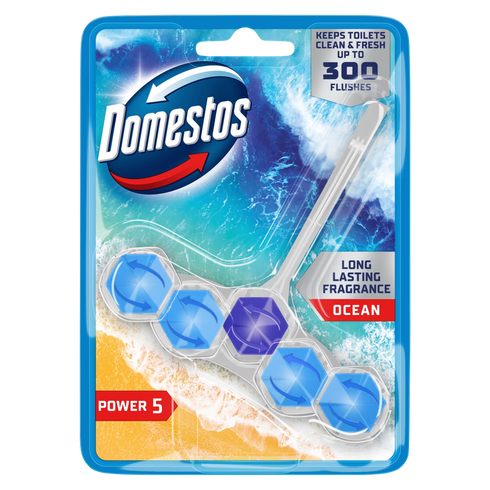 Domestos Power 5 Toilet Rimblock - Ocean 50g