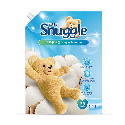 Snuggle Fabric Conditioner Huggable Cotton, 1.5L (Refill)