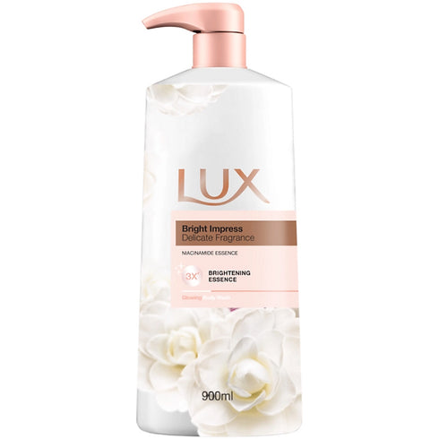 LUX BODY WASH LIQUID BRIGHT IMPRESS DELICATE FRAGRANCE 900ML