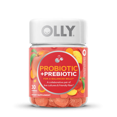 OLLY Prebiotic + Probiotic Chewable 30 Gummy Supplement