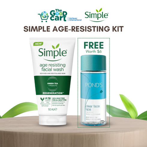 Simple Age-Resisting Facial Wash Kit