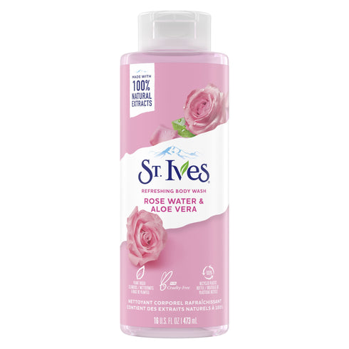 St. Ives Refreshing Bodywash Rose Water & Aloe Vera 473ml