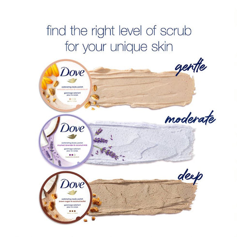 Dove Body Polish Crushed Lavender & Coconut Milk Moderate Exfoliating Body Scrub 298g