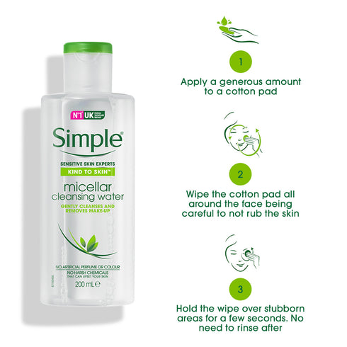 SIMPLE KIND TO SKIN MICELLAR CLEANSING WATER 200ML