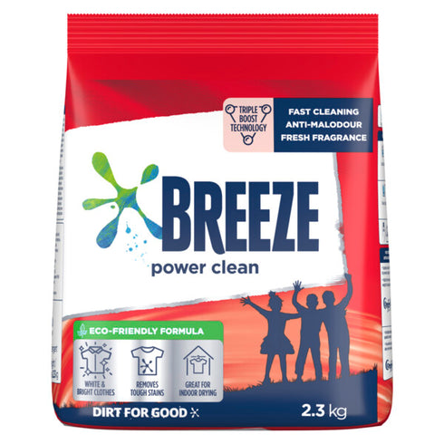 Breeze Laundry Powder Detergent Power Clean 2.1kg