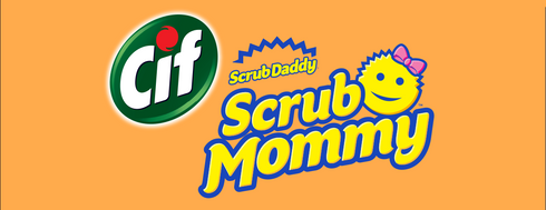 Cif Scrub Mommy Kitchen Sponge, Original Pink Sponge