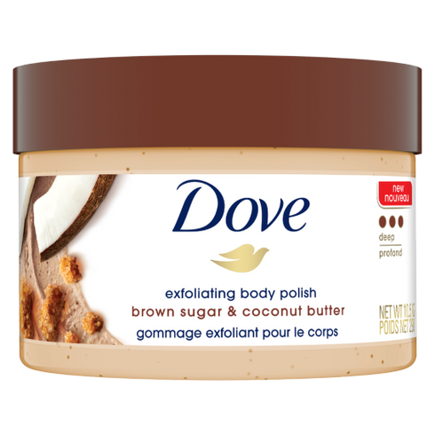 Dove Body Polish Brown Sugar & Coconut Butter Deep Exfoliating Body Scrub 298g