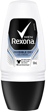 Rexona Men Antiperspirant Roll On, Invisible Dry Ice Fresh, 50ml