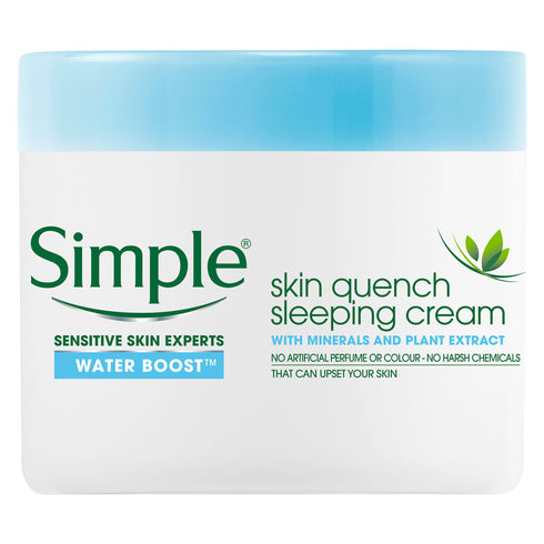 Simple Water Boost Skin Quench Sleeping Cream 50ml