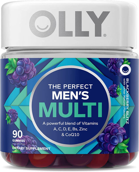 OLLY Men's Multivitamin Chewable Gummy Supplement 90 Gummies
