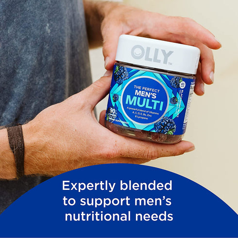 OLLY Men's Multivitamin Chewable Gummy Supplement 90 Gummies