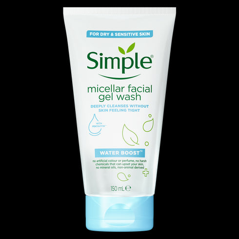 Simple Water Boost Micellar Facial Gel Wash 150ml (Exp 26 Apr '23)