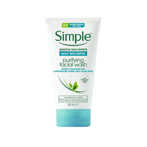 Simple Daily Skin Detox Purifying Facial Wash 150ml