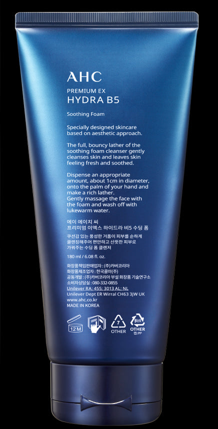 AHC Premium EX Hydra B5 Soothing Foam 180ml