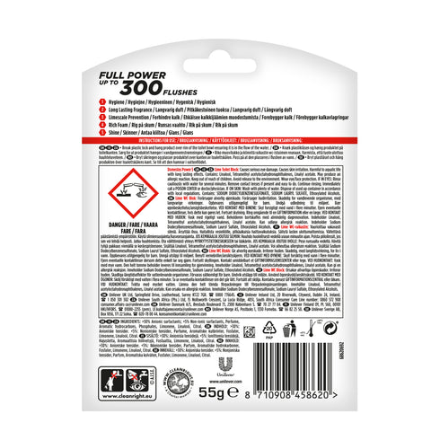 Domestos Power 5 Rim Block Lime 55G