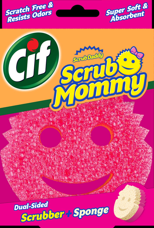 Cif Scrub Mommy Kitchen Sponge, Original Pink Sponge