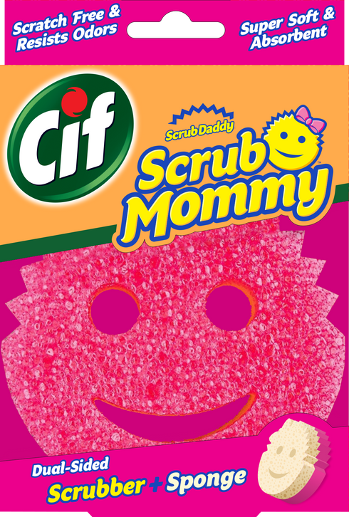 Cif Scrub Mommy Kitchen Sponge, Original Pink Sponge