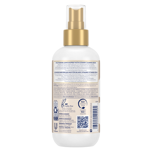 Dove Hair Therapy 7-in-1 Hairspray Miracle Mist + Vitamin C Leave-in Spray for Damaged Hair, 7.5 oz
