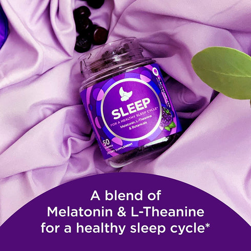 OLLY Sleep Gummy Vitamins with Melatonin Chewable Gummy Supplement 50 Gummies