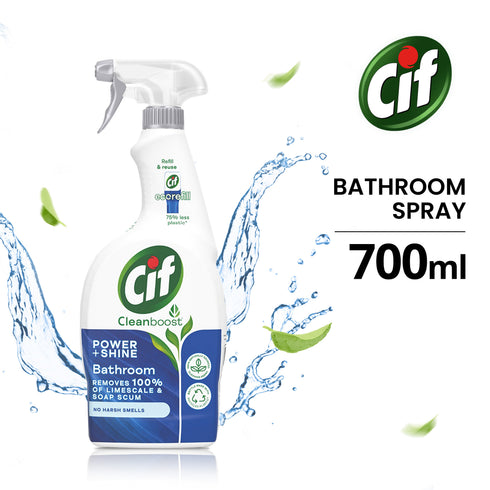 Cif Cleanboost Bathroom Cleaning Spray Power + Shine 700ml