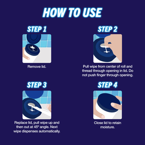 Domestos Pro Disinfecting Wipes 75pc