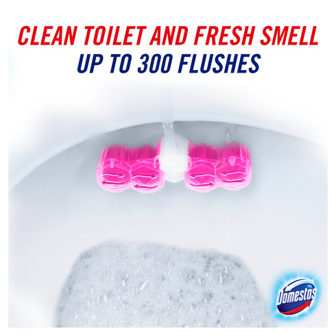 Domestos Pink Magnolia Toilet Rim Block 55G