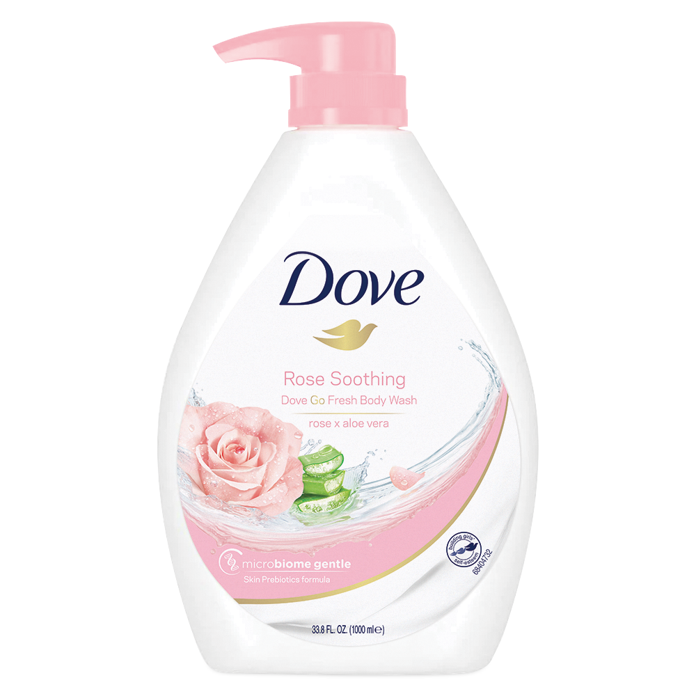 Dove Soothing Rose & Aloe Vera Body Wash 1L The Good Cart SG