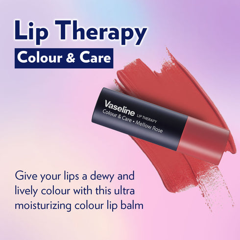 Vaseline Lip Therapy Colour + Care Tinted Lip Balm Mellow Rose 4.2G