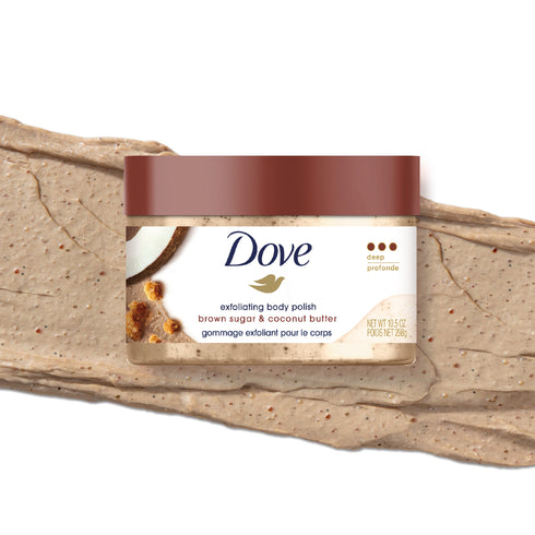 Dove Body Polish Brown Sugar & Coconut Butter Deep Exfoliating Body Scrub 298g