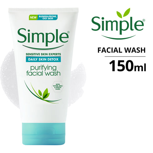 Simple Daily Skin Detox Purifying Facial Wash 150ml